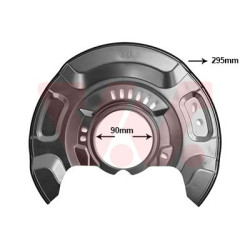 Protection disque frein avant droit
