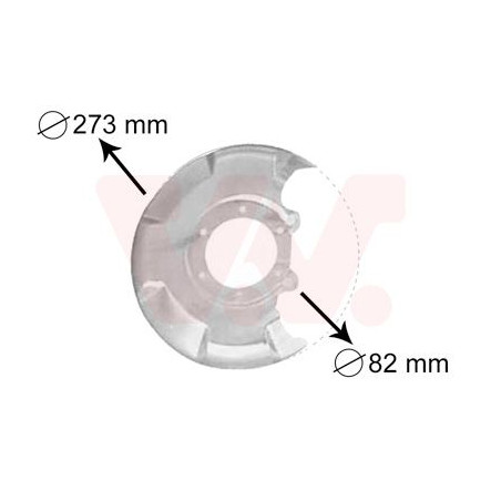Protection disque frein avant droit