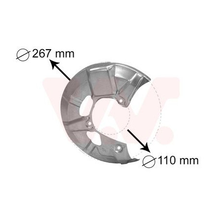 Protection disque frein avant droit