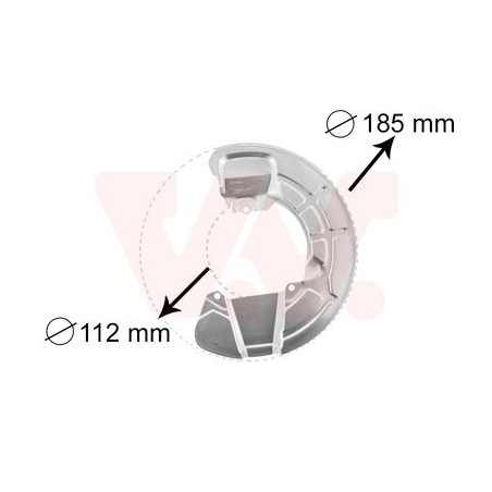 Protection disque frein avant droit