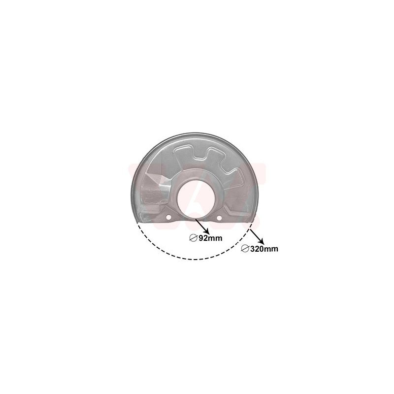 Protection disque frein avant droit