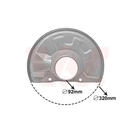 Protection disque frein avant droit