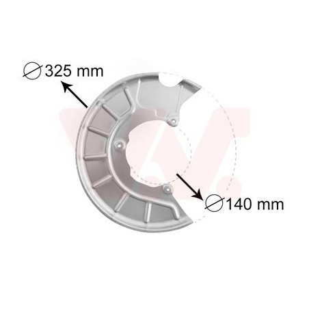 Protection disque frein avant droit