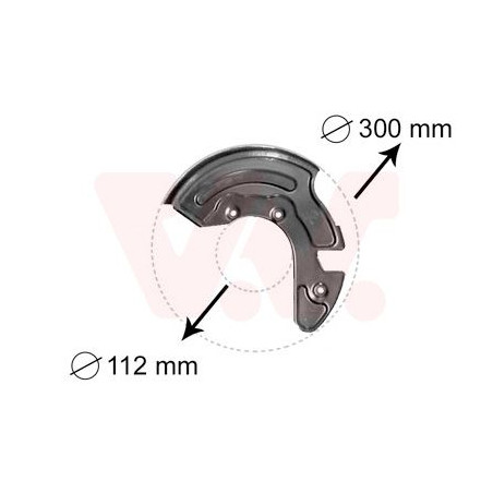 Protection disque frein avant droit