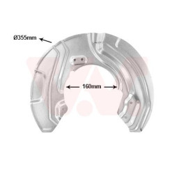 Protection disque frein avant droit
