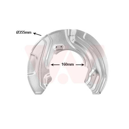 Protection disque frein avant droit