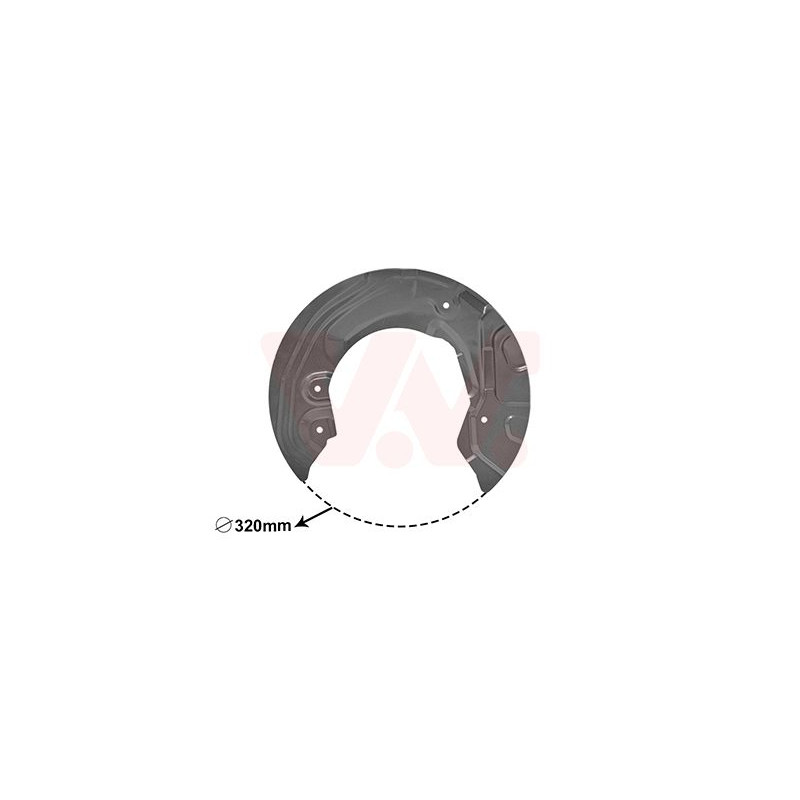 Protection disque frein avant droit