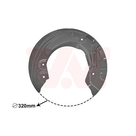 Protection disque frein avant droit