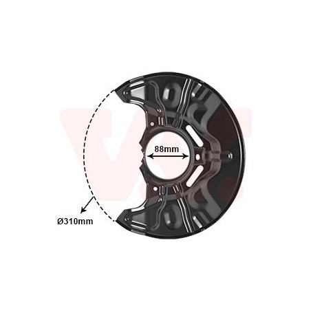 Protection disque frein avant droit