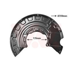 Protection disque frein avant droit
