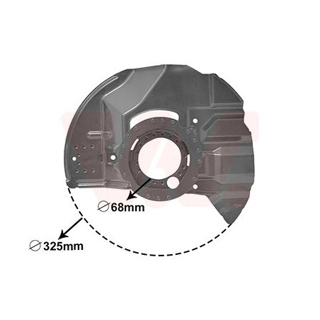 Protection disque frein avant droit