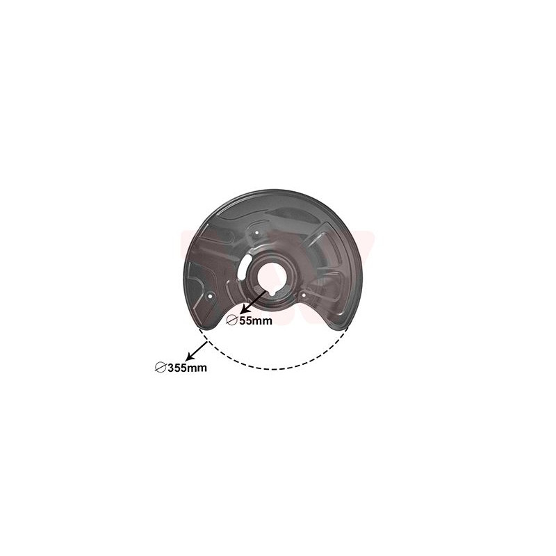 Protection disque frein avant droit