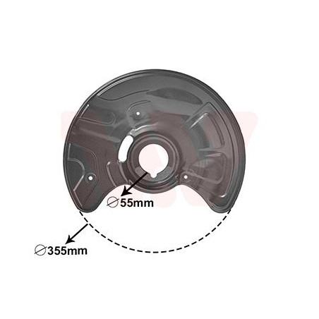 Protection disque frein avant droit