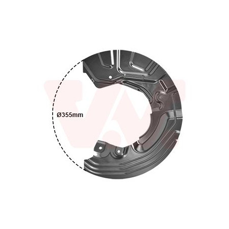 Protection disque frein avant droit