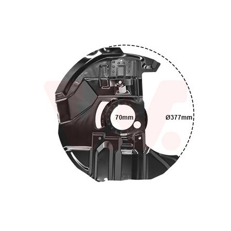 Protection disque frein avant droit