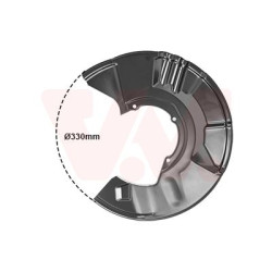 Protection disque frein avant droit
