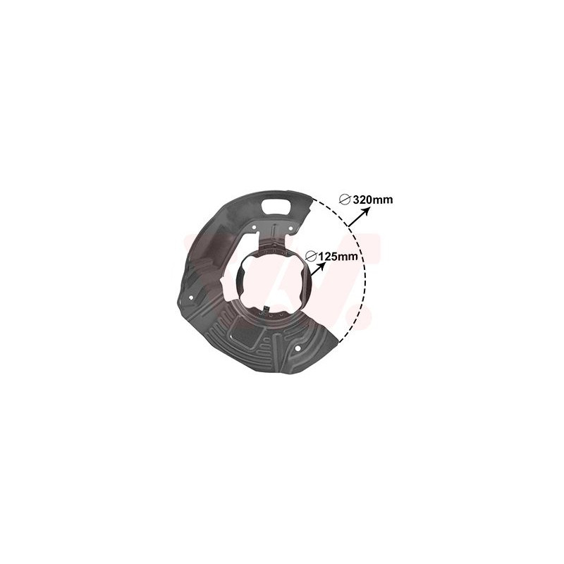 Protection disque frein avant droit