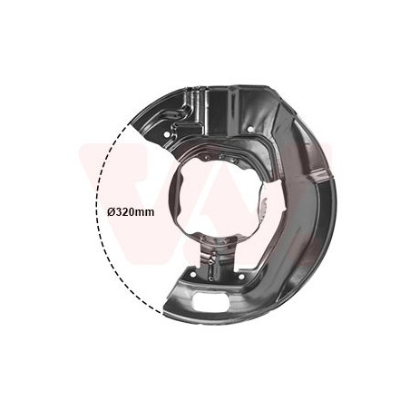 Protection disque frein avant droit