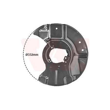 Protection disque frein avant droit