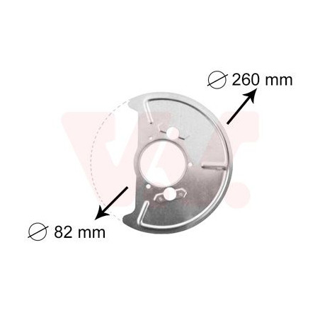 Protection disque frein avant droit