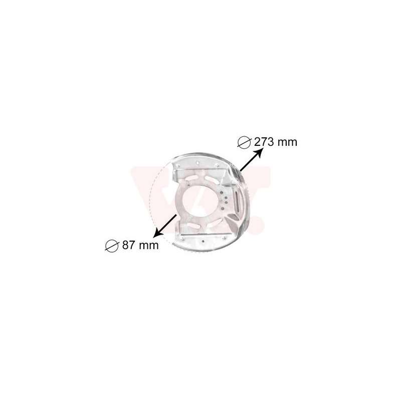 Protection disque frein avant droit