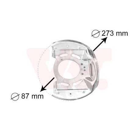 Protection disque frein avant droit