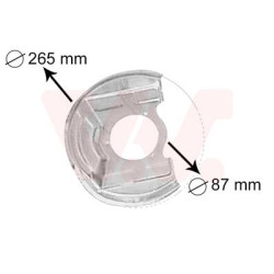 Protection disque frein avant droit