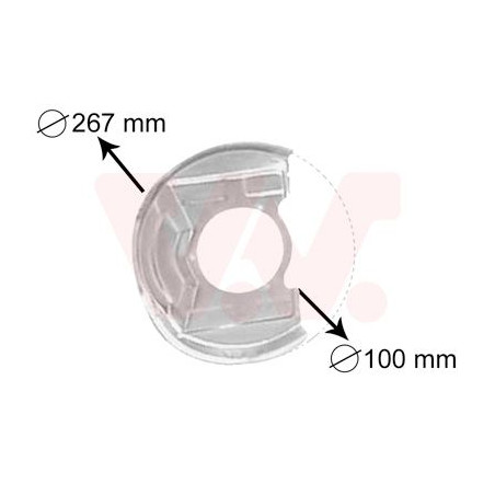 Protection disque frein avant droit