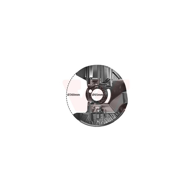 Protection disque frein avant droit