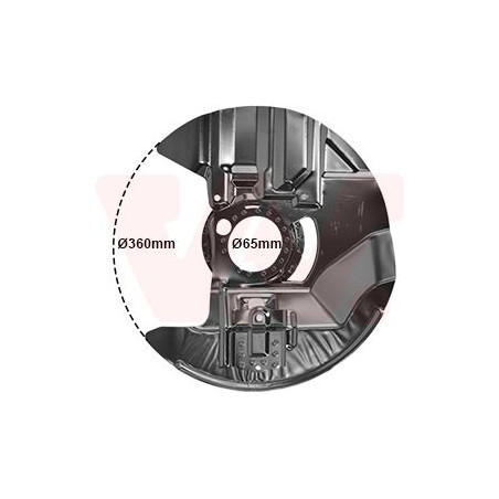 Protection disque frein avant droit