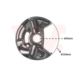 Protection disque frein avant droit