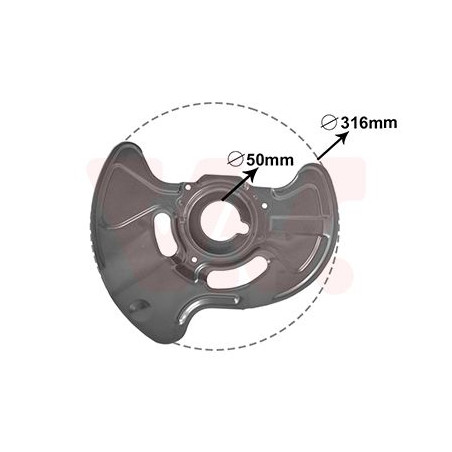 Protection disque frein avant droit