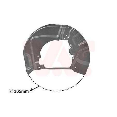 Protection disque frein avant droit