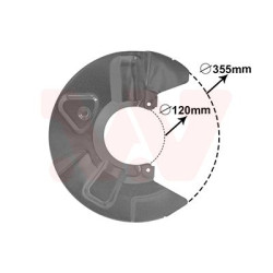 Protection disque frein avant droit