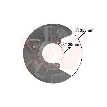 Protection disque frein avant droit