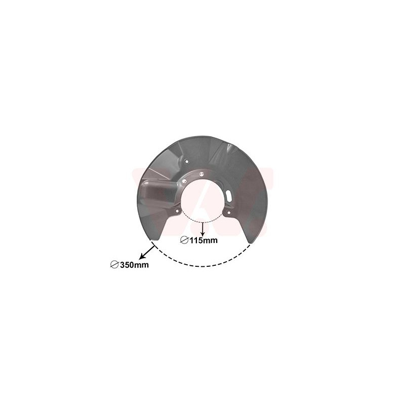 Protection disque frein avant droit