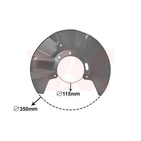 Protection disque frein avant droit
