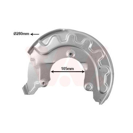 Protection disque frein avant droit