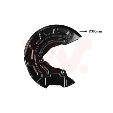 Protection disque frein avant droit