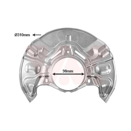 Protection disque frein avant droit