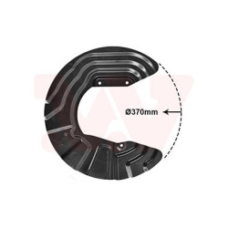 Protection disque frein avant droit pour diamètre du disque de frein [mm]  328