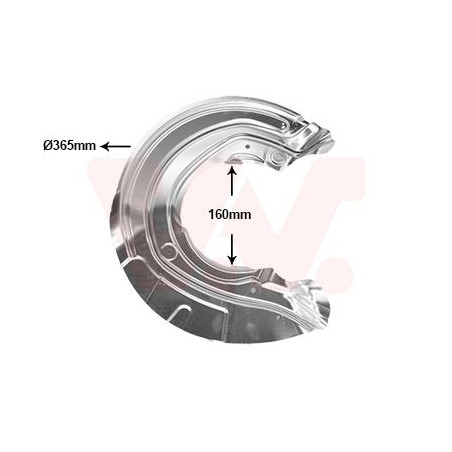 Protection disque frein avant droit