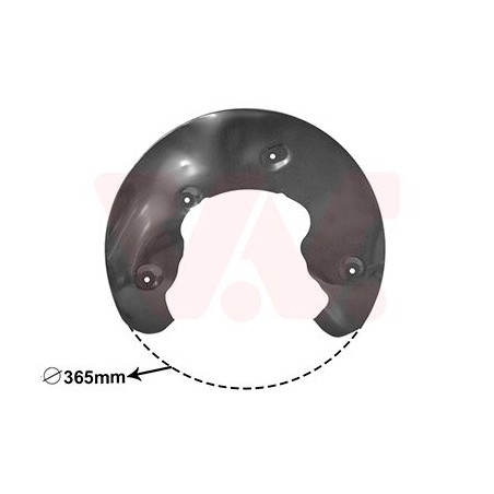 Protection disque frein avant droit