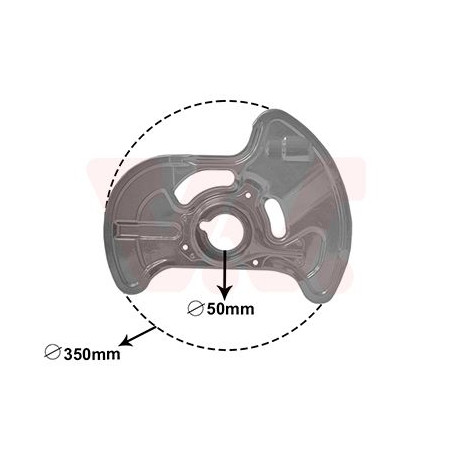 Protection disque frein avant droit
