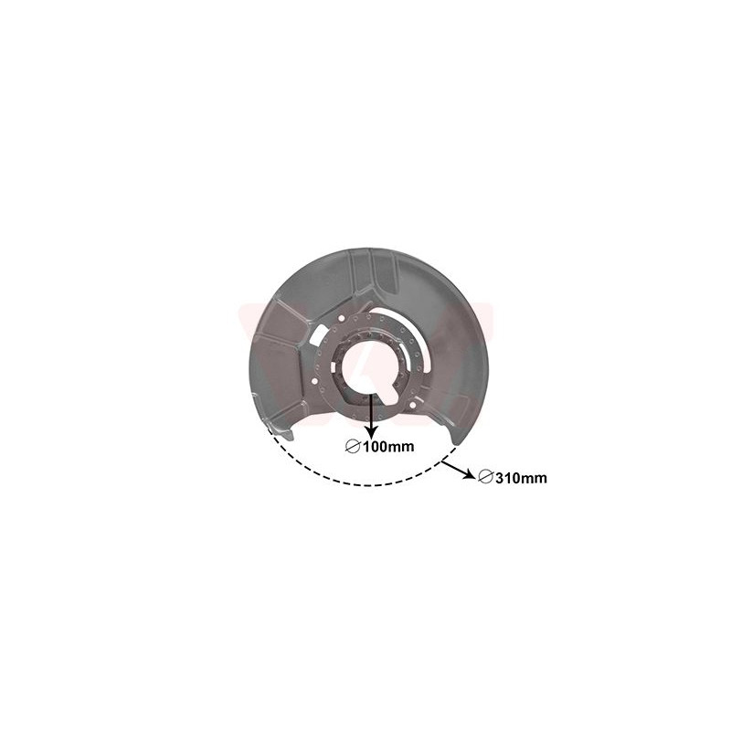 Protection disque frein avant gauche