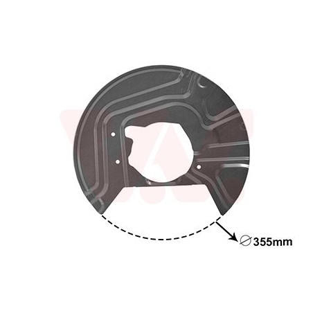 Protection disque frein avant gauche