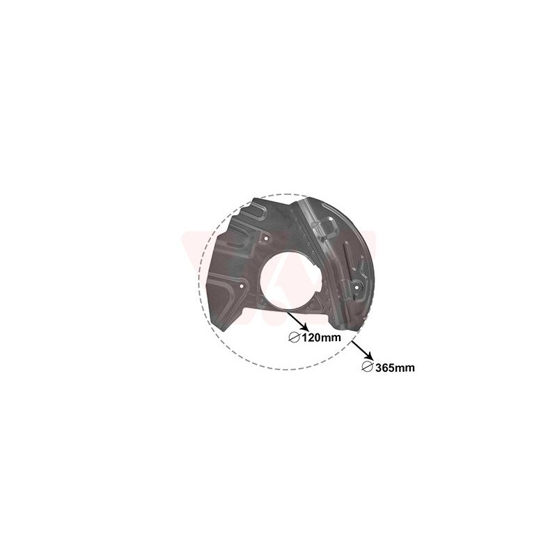 Protection disque frein avant gauche