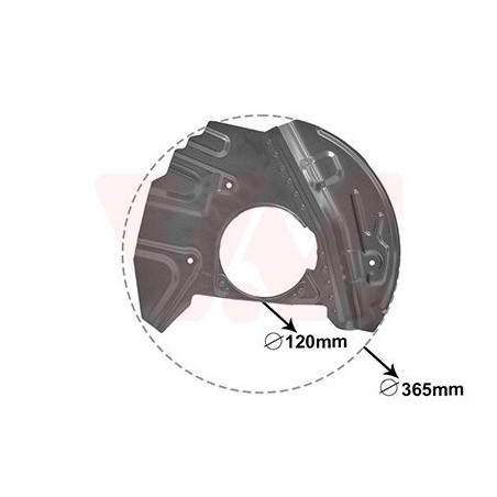 Protection disque frein avant gauche