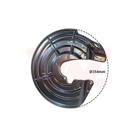 Protection disque frein avant gauche