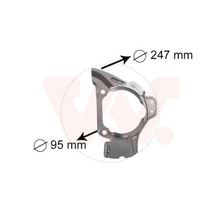 Protection disque frein avant gauche